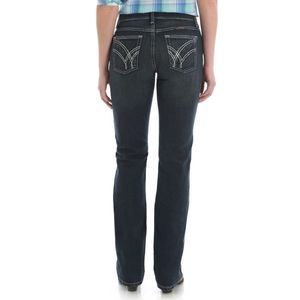 WRANGLER Q BABY DARK WASH ULTIMATE RIDING JEAN SZ 14 X 34